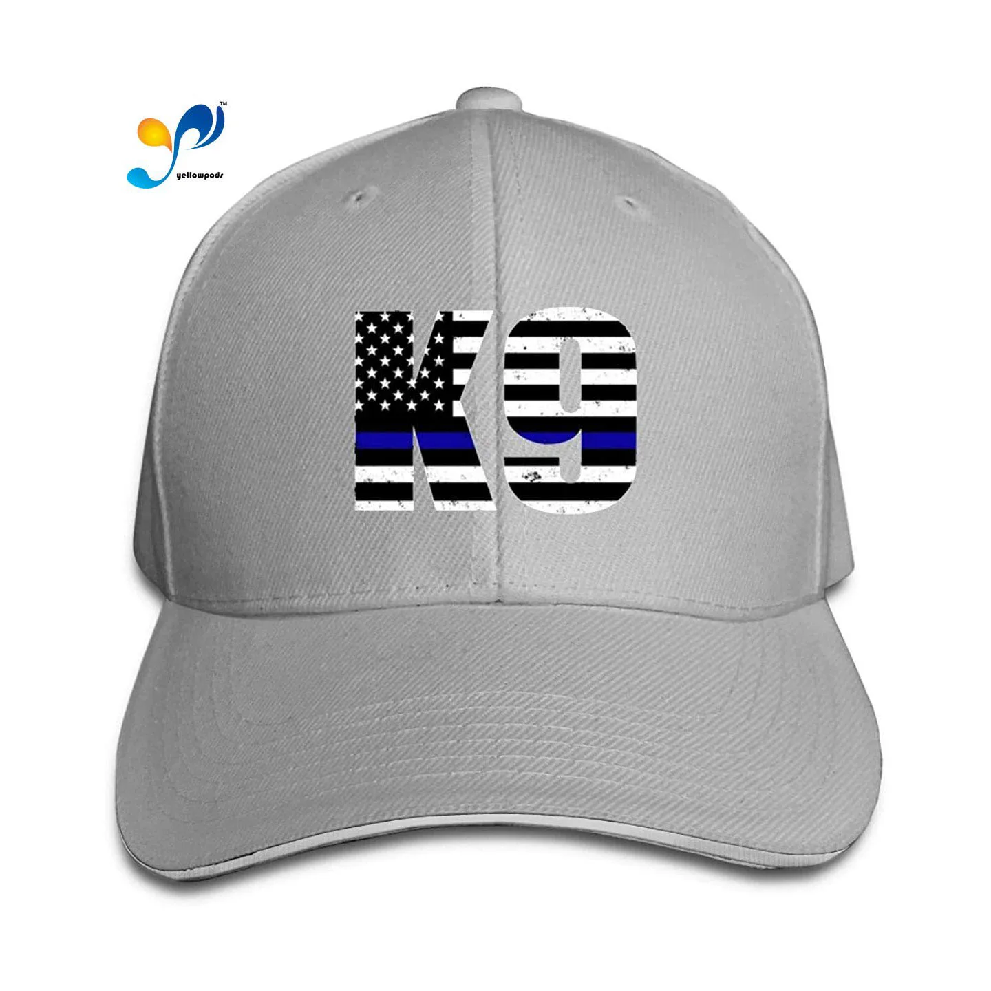 

Police K9 Thin Blue Line Mens Woman Classical Hat Fashionable Peak Cap Casquette Moto Gp Baseball Cap