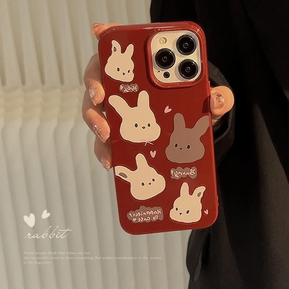 Colored Cartoon Wine Red Grey White Rabbit Phone Case For iphone 14 13 12 11 Pro Max X XR XSMAX TPU Case Cover new products
Colored Cartoon Wine Red Grey White Rabbit Phone Case For iphone 14 13 12 11 Pro Max X XR XSMAX TPU Case Cover new products