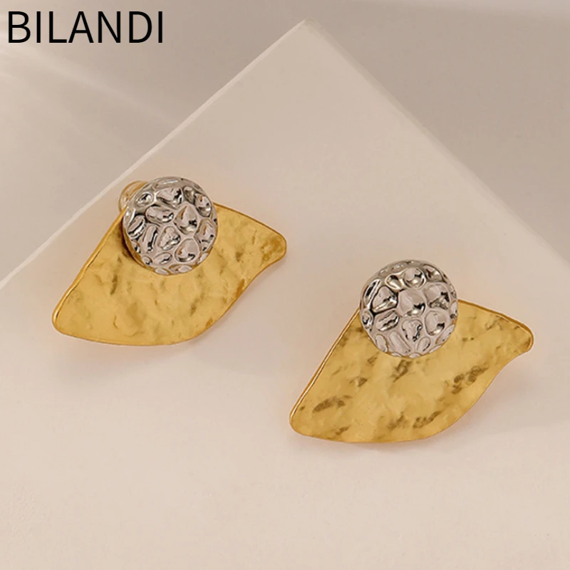 Bilandi Trendy Jewelry 925 Silver Needle Fan Shape Metal Earrings Popular Style Hot Sale Stud Earrings For Women Party Gift
Bilandi Trendy Jewelry 925 Silver Needle Fan Shape Metal Earrings Popular Style Hot Sale Stud Earrings For Women Party Gift
