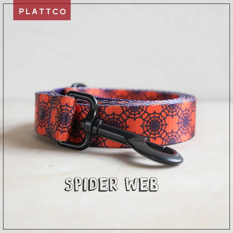 PLATTCO personalized imitation nylon dog leash custom SPIDER WEB small medium large dog leash 5 size PDL336
PLATTCO personalized imitation nylon dog leash custom SPIDER WEB small medium large dog leash 5 size PDL336