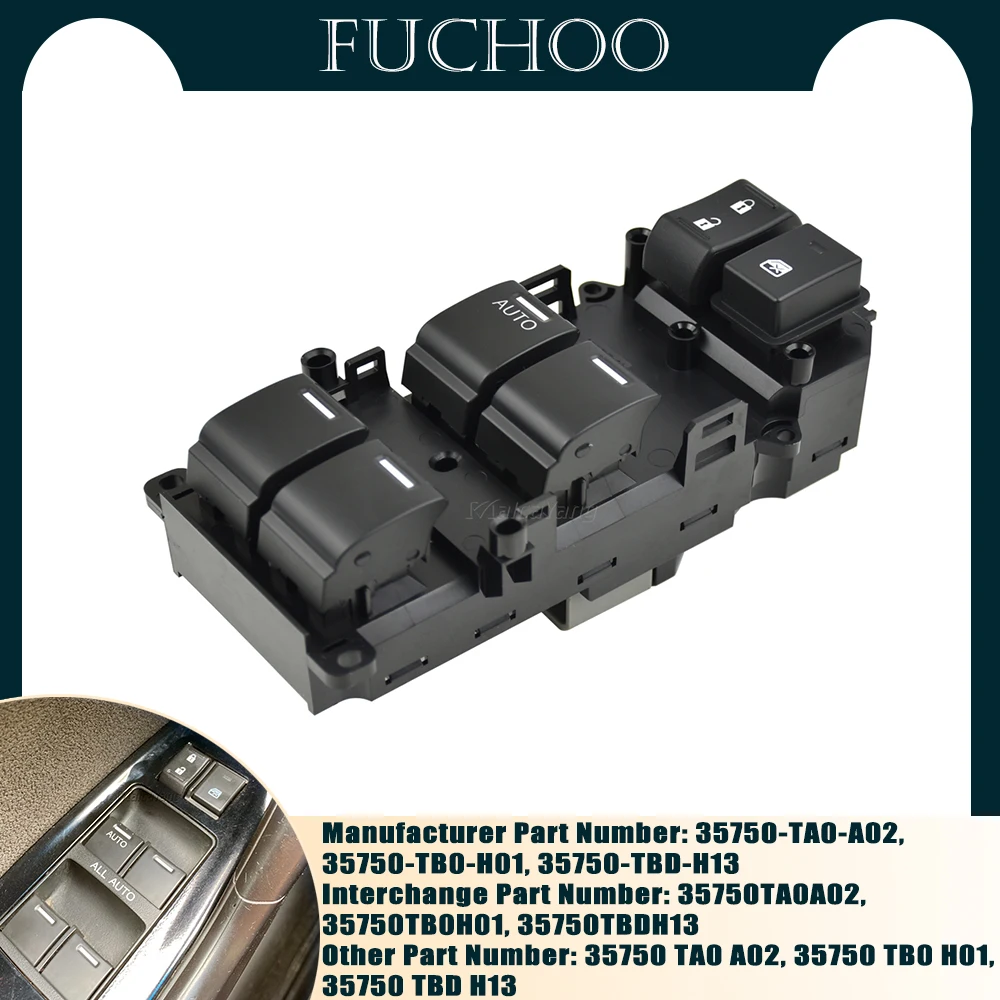Новый электрический стеклоподъемник Для Honda Accord 2008 2009 2010 2011, главный переключатель управления 35750-TB0-H01 35750TB0H01
Новый электрический стеклоподъемник Для Honda Accord 2008 2009 2010 2011, главный переключатель управления 35750-TB0-H01 35750TB0H01