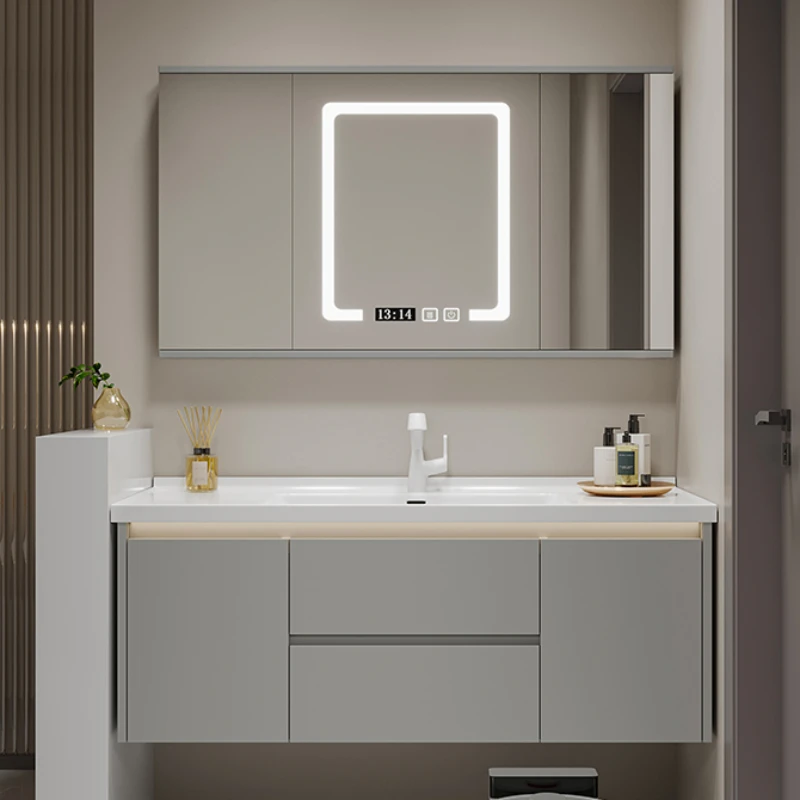 Vanity Bathroom Cabinet Mirror Modern Sink Drawer Shelves Bathroom Cabinet Storage Metal Badkamer Kast Home Furniture YQ50BC
Vanity Bathroom Cabinet Mirror Modern Sink Drawer Shelves Bathroom Cabinet Storage Metal Badkamer Kast Home Furniture YQ50BC