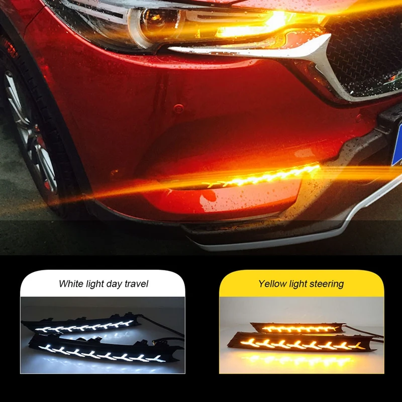 Для-Mazda CX-5 CX5 2017-2021 светодиодсветодиодный дневные ходовые огсветильник DRL Противотуманные фары с сигналом поворота ходовой воды
Для-Mazda CX-5 CX5 2017-2021 светодиодсветодиодный дневные ходовые огсветильник DRL Противотуманные фары с сигналом поворота ходовой воды