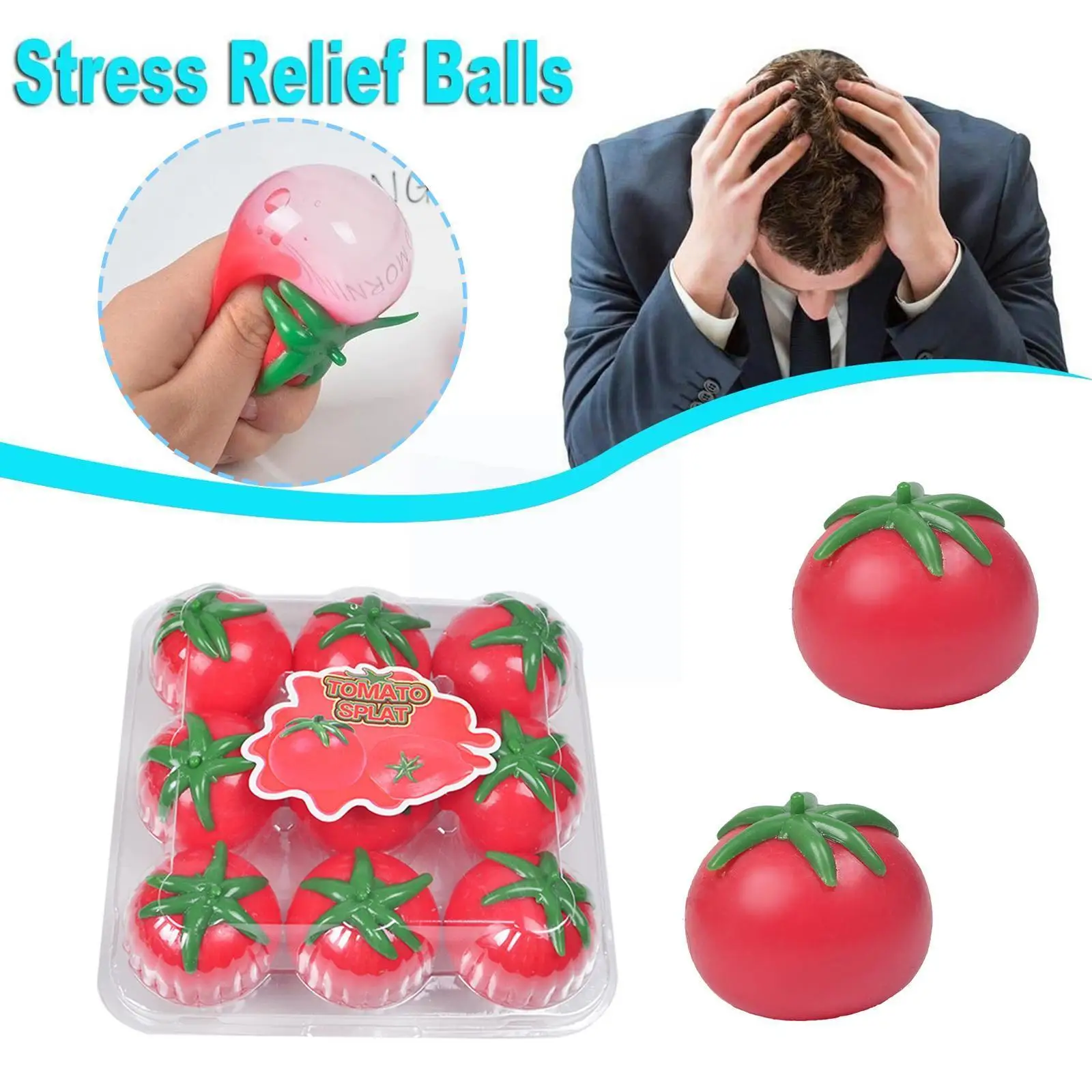 Tomato Balls Squeeze Squishies Balls Stress Relief Fidget Toy Antistress Prank Props Anti-stress Toys For Kids &adult J7k9
Tomato Balls Squeeze Squishies Balls Stress Relief Fidget Toy Antistress Prank Props Anti-stress Toys For Kids &adult J7k9
