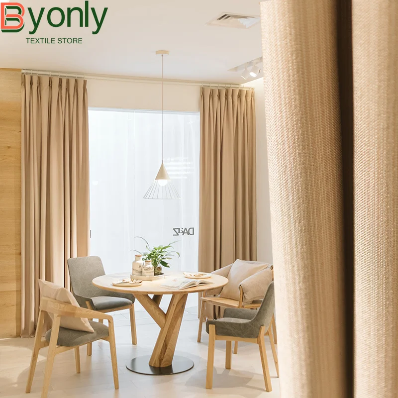 Japanese Milk Tea Color Cotton Linen Solid Color Curtains for Bedroom Living Room Balcony French Window Customized Finished
Japanese Milk Tea Color Cotton Linen Solid Color Curtains for Bedroom Living Room Balcony French Window Customized Finished