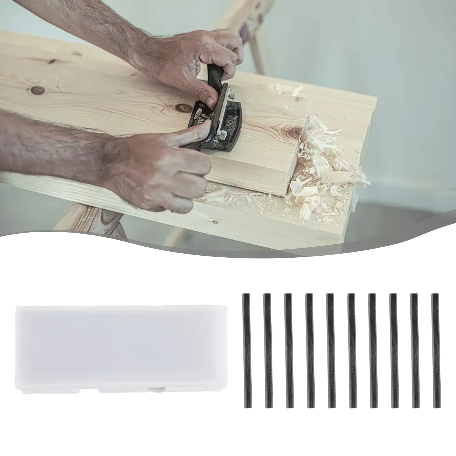 New Planer Blades 82mm Carbide High Precision Manganese Steel Set Tool Hard Alloy Slide-in Design For Ply-wood Board
New Planer Blades 82mm Carbide High Precision Manganese Steel Set Tool Hard Alloy Slide-in Design For Ply-wood Board