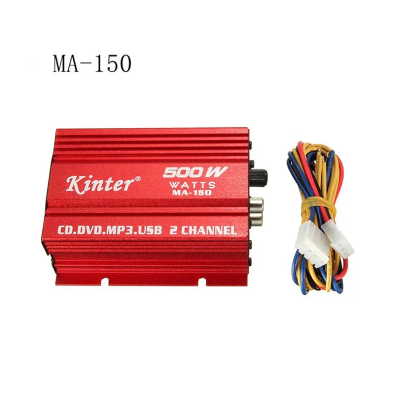 MA150 Mini 12 В 2-канальный Hi-Fi стерео усилитель мощности автомобильный мотоцикл сабвуфер динамик с USB
MA150 Mini 12 В 2-канальный Hi-Fi стерео усилитель мощности автомобильный мотоцикл сабвуфер динамик с USB