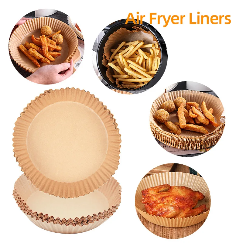 50PCS Air Fryer Special Paper Silicone Oil Paper Tray Paper Holder round Oil-Absorbing Paper Holder Food Pad Paper Baking Paper
50PCS Air Fryer Special Paper Silicone Oil Paper Tray Paper Holder round Oil-Absorbing Paper Holder Food Pad Paper Baking Paper