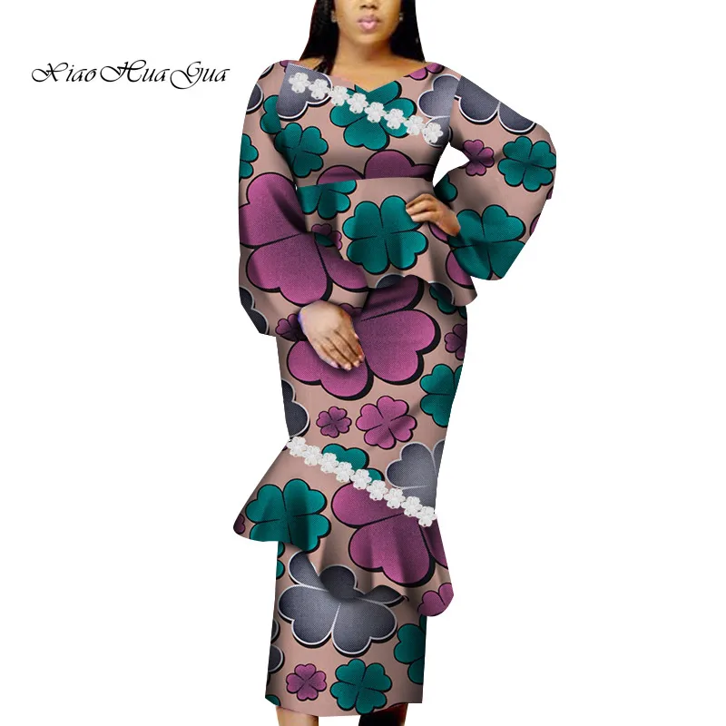 African Skirts Set for Women African Wax Print Long Skirts and Tops Set Women Outfits Bazin Riche African Clothing WY6674
African Skirts Set for Women African Wax Print Long Skirts and Tops Set Women Outfits Bazin Riche African Clothing WY6674