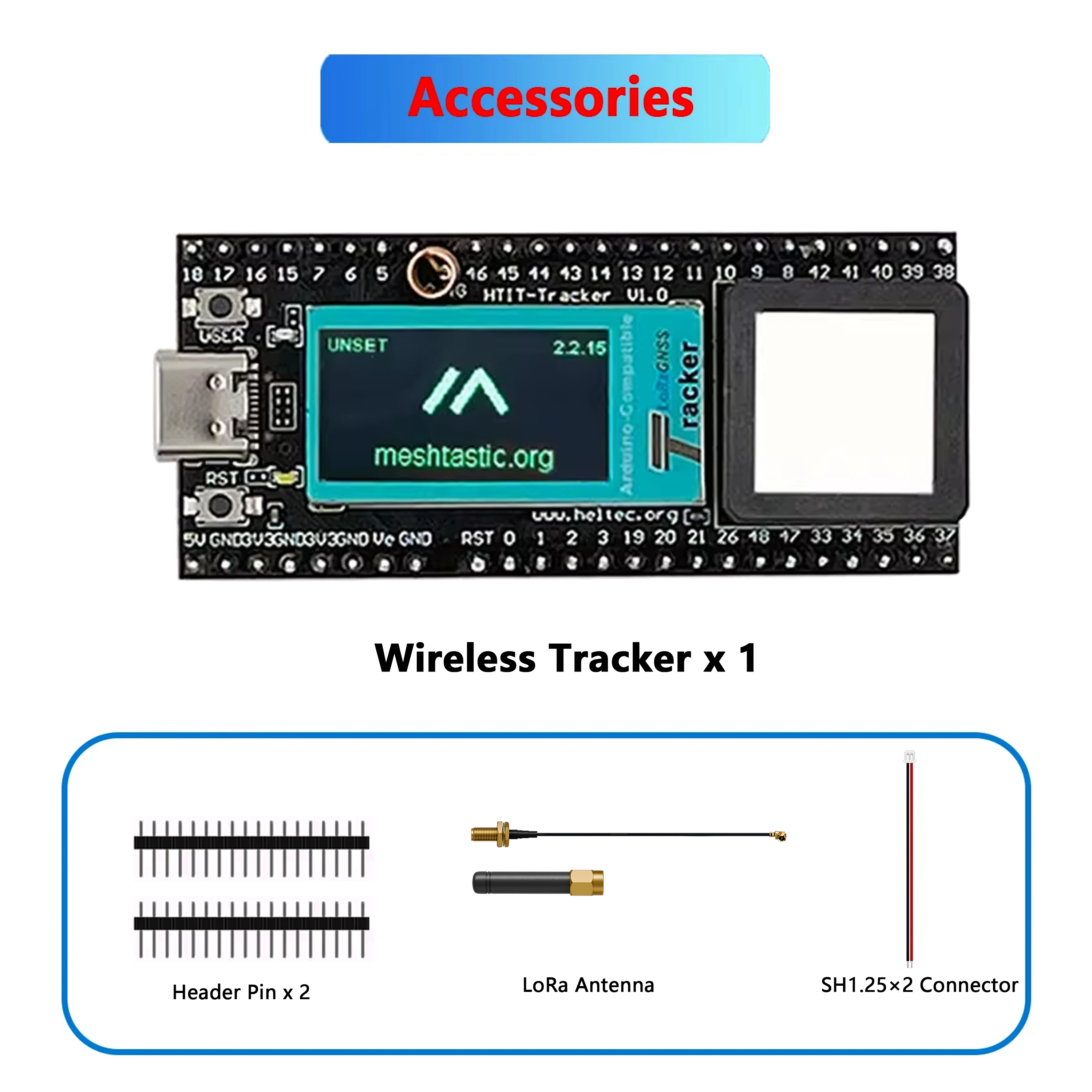Беспроводной трекер Heltec Meshtastic ESP32 LoRa SX1262 с Wi-Fi, Bluetooth и GPS для автомобилей, велосипедов и домашних животных
Беспроводной трекер Heltec Meshtastic ESP32 LoRa SX1262 с Wi-Fi, Bluetooth и GPS для автомобилей, велосипедов и домашних животных