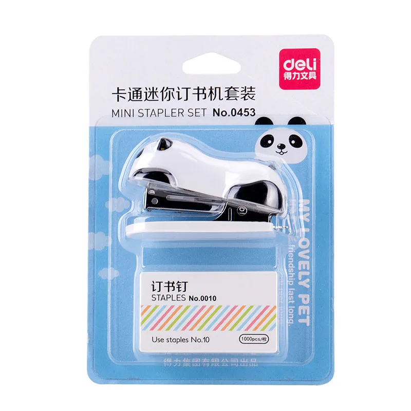 Mini Panda Stapler Set Cartoon Office School Supplies Staionery Paper Clip Binding Binder
Mini Panda Stapler Set Cartoon Office School Supplies Staionery Paper Clip Binding Binder