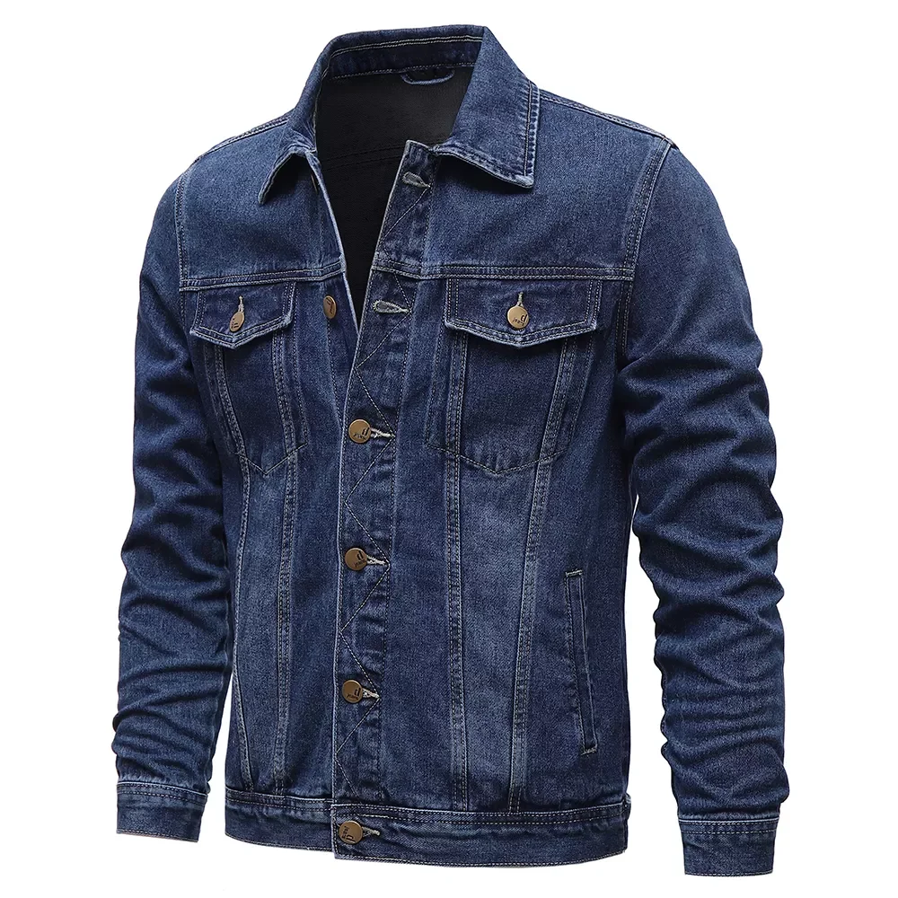 Spring Autumn Men Denim Jackets Casual Solid Color Lapel Single Breasted Jeans Jacket Men Slim Fit Cotton Outwear Jackets 5xl-M
Spring Autumn Men Denim Jackets Casual Solid Color Lapel Single Breasted Jeans Jacket Men Slim Fit Cotton Outwear Jackets 5xl-M