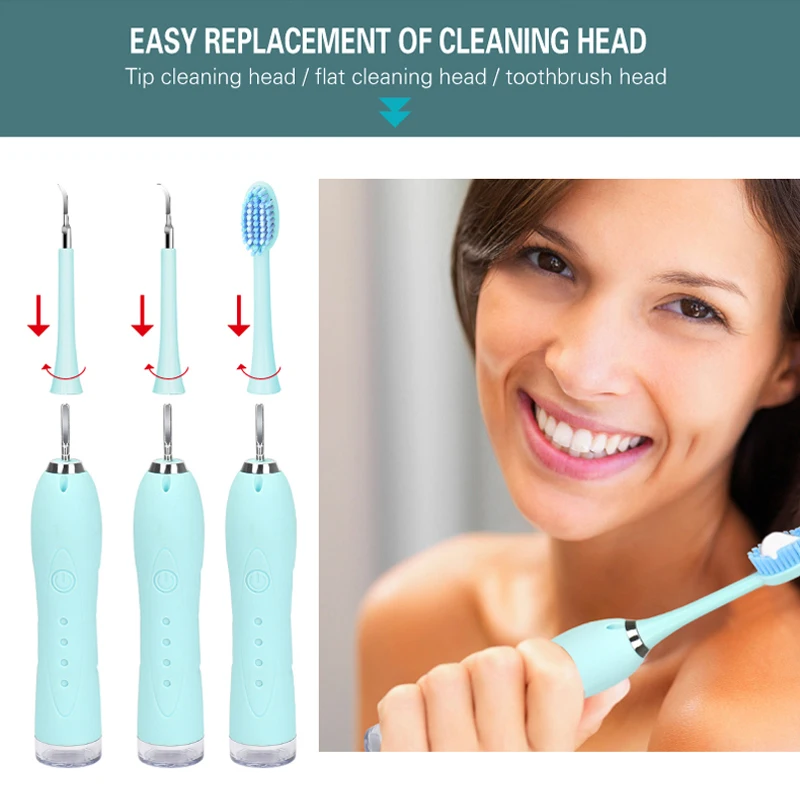 Sonic Cleaner Electric Oral Toothbrush Dental Scaler Kit Teeth Whitening Electric Tooth Calculus Stains Plaque Remover
Sonic Cleaner Electric Oral Toothbrush Dental Scaler Kit Teeth Whitening Electric Tooth Calculus Stains Plaque Remover