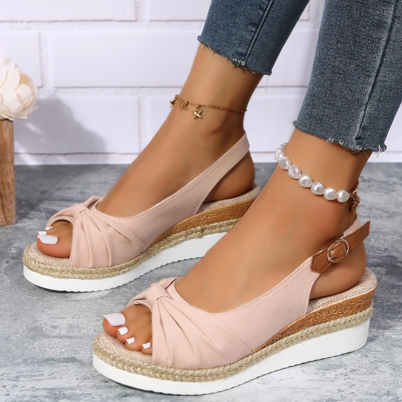 2022 Fashion Buckle Open Toe Women Sandals Wedge Heel Comfortable Lightweight Shoes Wearable Ladies Office Wedding Sandals
2022 Fashion Buckle Open Toe Women Sandals Wedge Heel Comfortable Lightweight Shoes Wearable Ladies Office Wedding Sandals