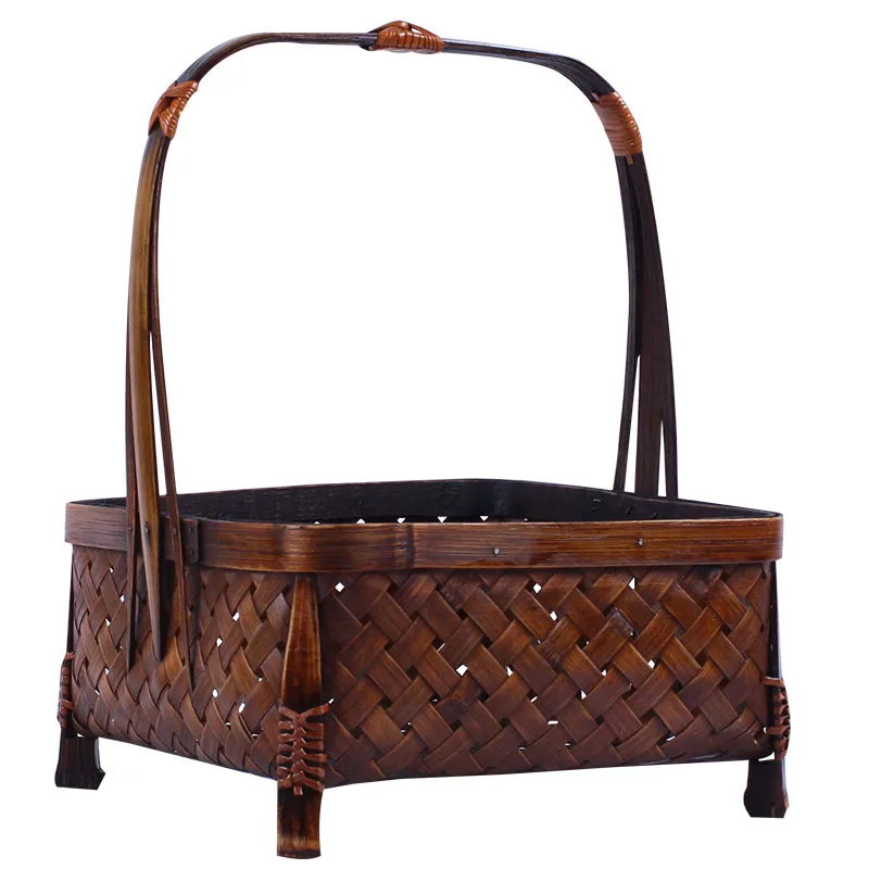 Vintage Handmade Bamboo Woven Cabas Tea Set Storage Basket Portable Woven Bamboo Basket Bamboo Basket
Vintage Handmade Bamboo Woven Cabas Tea Set Storage Basket Portable Woven Bamboo Basket Bamboo Basket