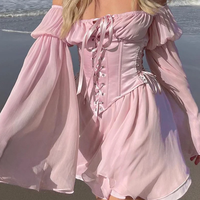 Off-Shoulder Chiffon Waist Dress Summer Fashion New Sexy Irregular Off-Shoulder Solid Color Dress Casual Party
Off-Shoulder Chiffon Waist Dress Summer Fashion New Sexy Irregular Off-Shoulder Solid Color Dress Casual Party