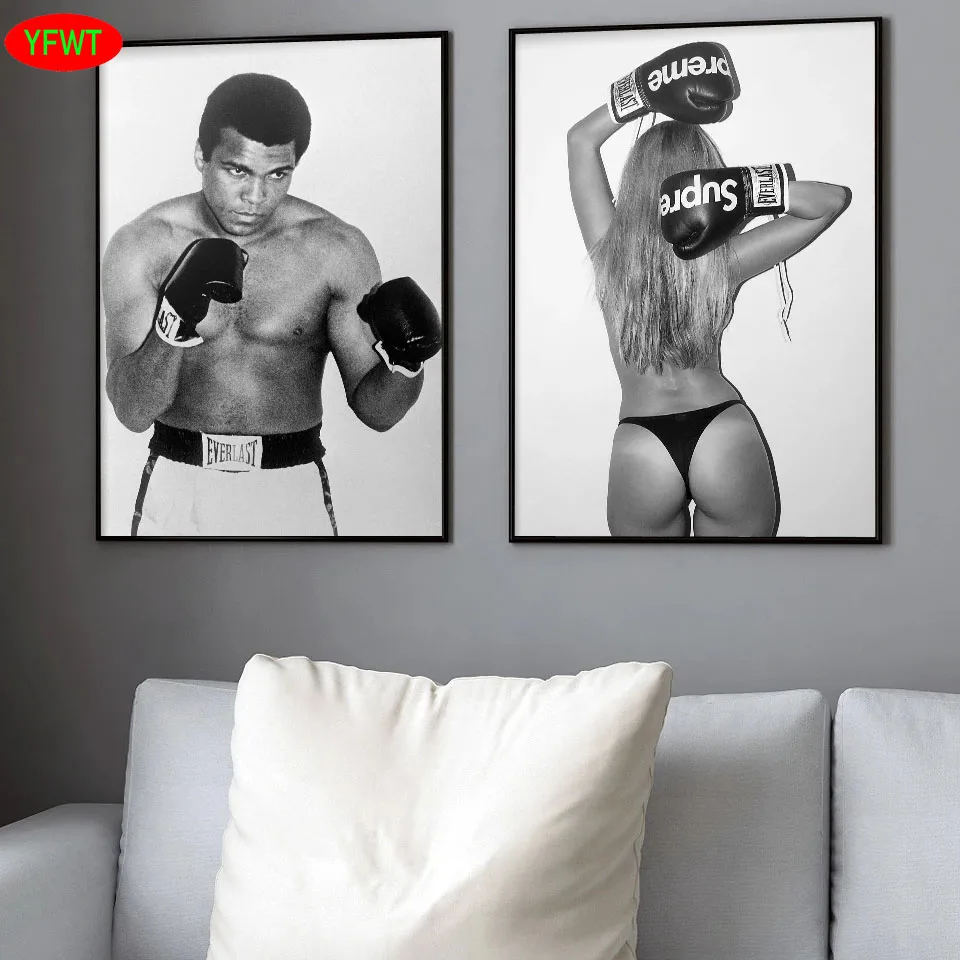 Sexy Woman Muhammad Ali Poster Wall Art Canvas Painting Nordic Boxing Sport Picture Modern Living Room Decor Frameless Painting
Sexy Woman Muhammad Ali Poster Wall Art Canvas Painting Nordic Boxing Sport Picture Modern Living Room Decor Frameless Painting