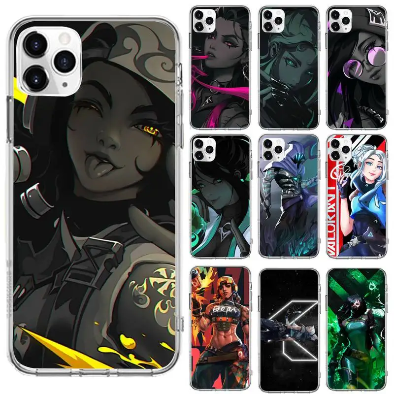 Valorant game Phone Case For iphone 13 12 11 8 7 plus mini x xs xr pro max Transparent soft
Valorant game Phone Case For iphone 13 12 11 8 7 plus mini x xs xr pro max Transparent soft