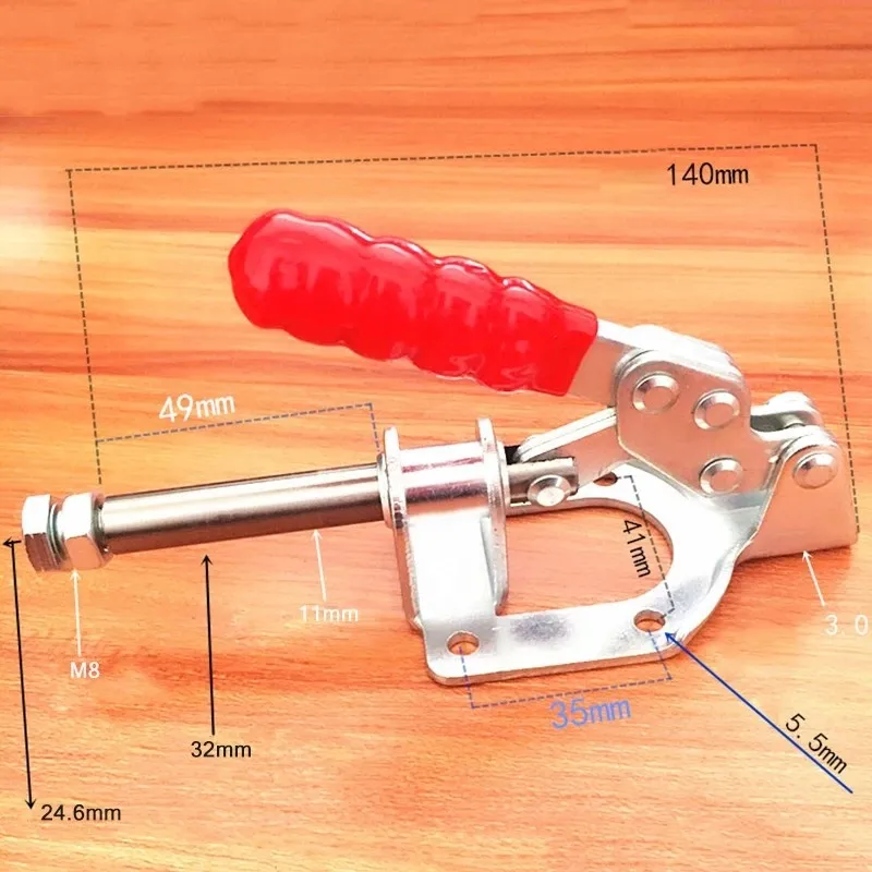 Handle Push Pull 136Kg Holding Capacity Toggle Clamp GH-302-FM GH 302 FM Toggle Clamp for Mobile Base and Tool Accessories
Handle Push Pull 136Kg Holding Capacity Toggle Clamp GH-302-FM GH 302 FM Toggle Clamp for Mobile Base and Tool Accessories
