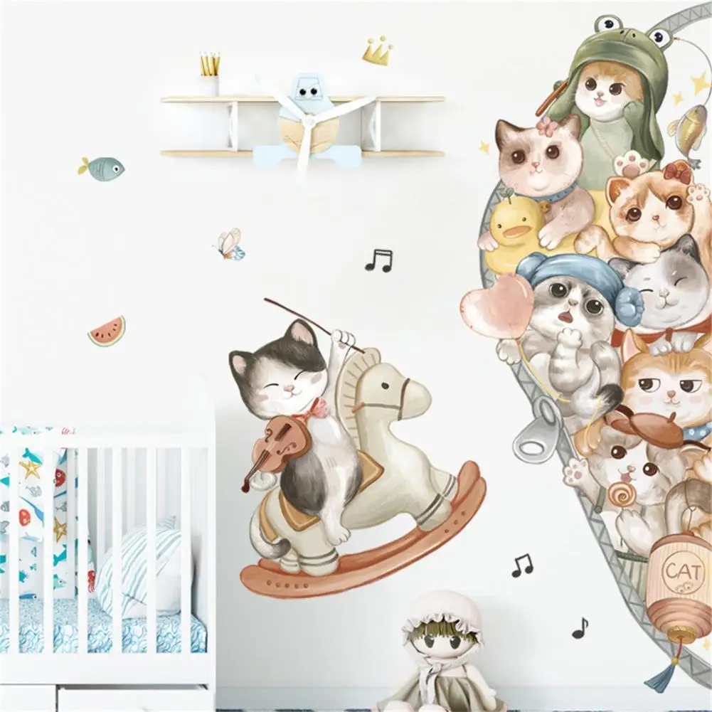 Wall Sticker Exquisite Pattern Waterproof PVC Cartoon Animal Cat Sticker Wall Art Decor for Home
Wall Sticker Exquisite Pattern Waterproof PVC Cartoon Animal Cat Sticker Wall Art Decor for Home