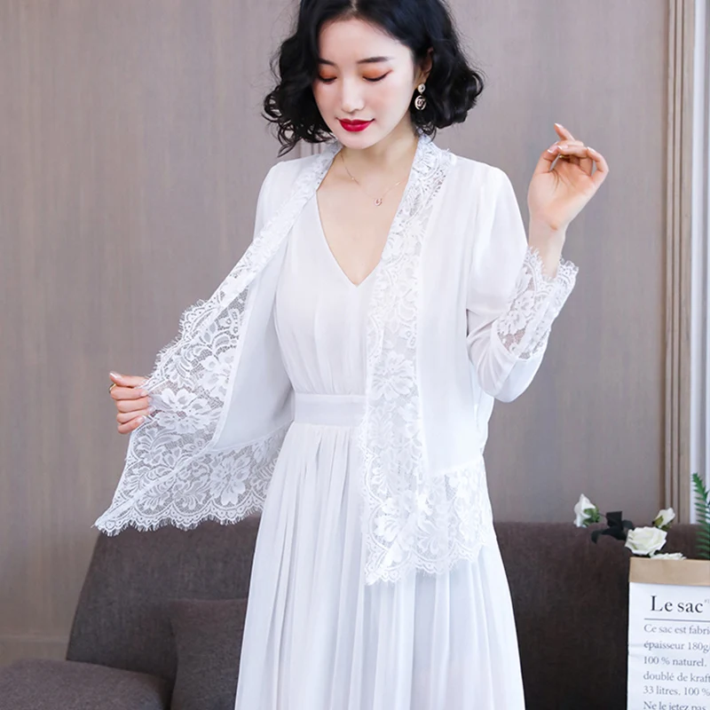 Women Clothing Korean Fashion Lace Chiffon Shirts Spring Summer Simple Elegant Blouse Office Lady Vintage Solid Tops CME2001
Women Clothing Korean Fashion Lace Chiffon Shirts Spring Summer Simple Elegant Blouse Office Lady Vintage Solid Tops CME2001