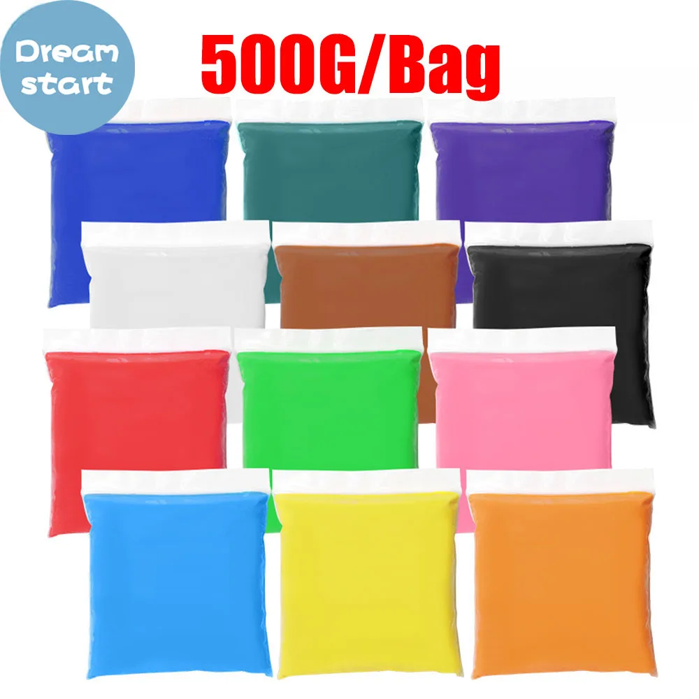 500g/Bag Polymer Clay Super Light DIY Modelling Clay Slime Soft Intelligent Plasticine Learning Education Toys For Children
500g/Bag Polymer Clay Super Light DIY Modelling Clay Slime Soft Intelligent Plasticine Learning Education Toys For Children