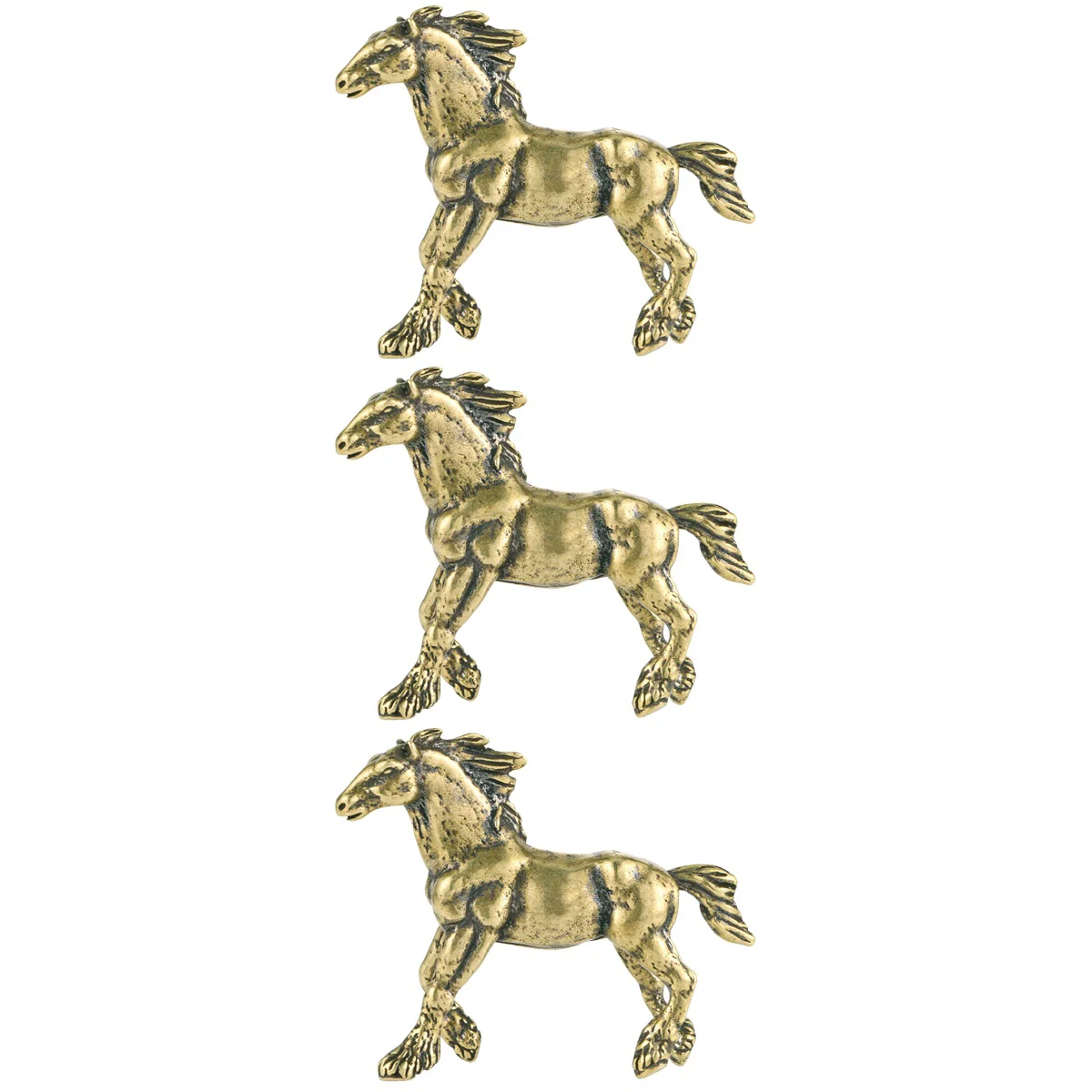 3x Miniature Exquisite Copper Vintage Horse Figurine Horse Craft Horse Modeling Ornament
3x Miniature Exquisite Copper Vintage Horse Figurine Horse Craft Horse Modeling Ornament