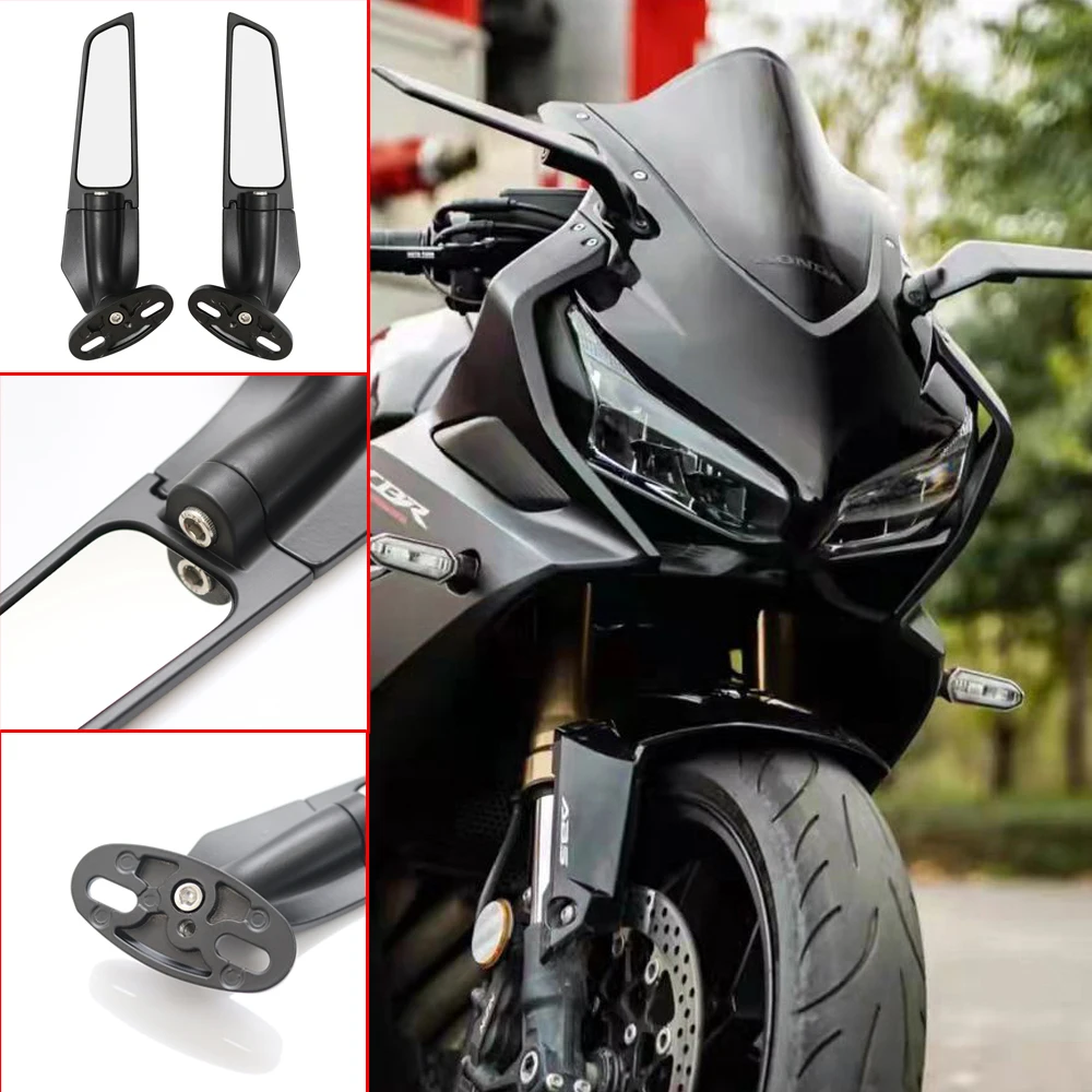 Motorcycle Mirror Modified Wind Wing Adjustable Rotating Rearview Side Mirror Moto For YAMAHA YZF R6 R1 R25 R3 R125 R15
Motorcycle Mirror Modified Wind Wing Adjustable Rotating Rearview Side Mirror Moto For YAMAHA YZF R6 R1 R25 R3 R125 R15