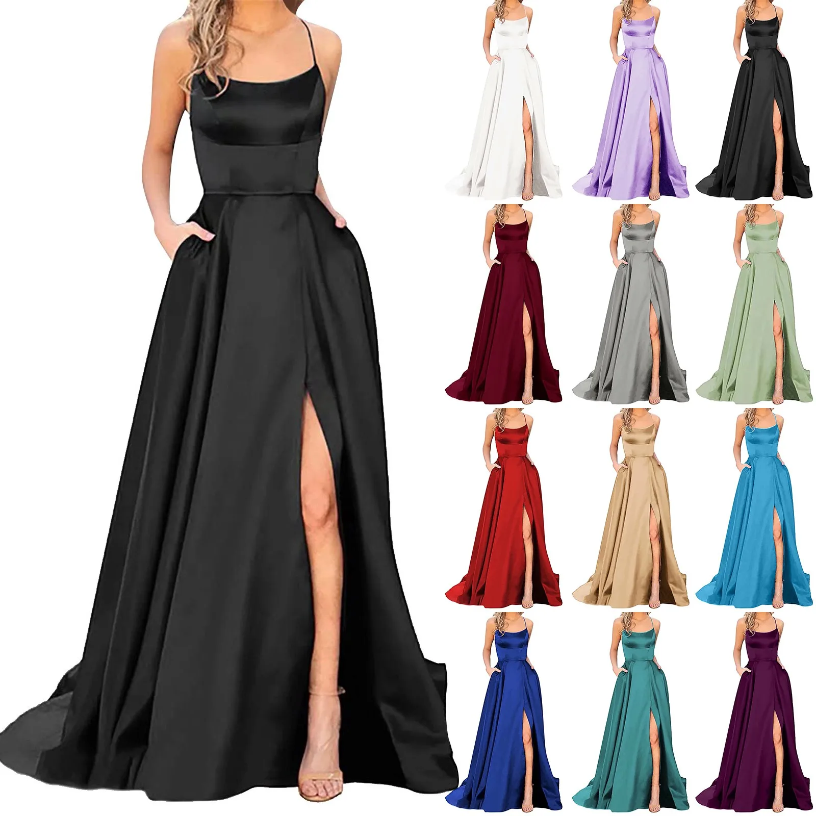 Women Dress Elegant Vintage Ladies Backless Long Dresses Wine Party Prom Wedding Floor Length Evening Dress For Women
Women Dress Elegant Vintage Ladies Backless Long Dresses Wine Party Prom Wedding Floor Length Evening Dress For Women