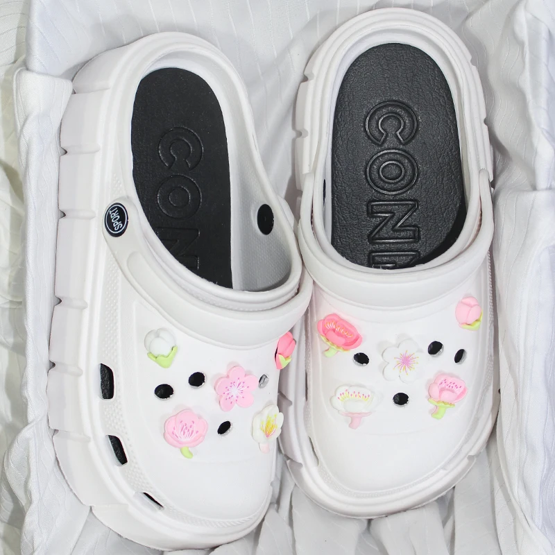 5CM Platform Colorful Flowers Women Anti-slip Vented Clogs Sandals Summer Outdoor Close Toe Slippers Beach Brand Bread Shoes
5CM Platform Colorful Flowers Women Anti-slip Vented Clogs Sandals Summer Outdoor Close Toe Slippers Beach Brand Bread Shoes