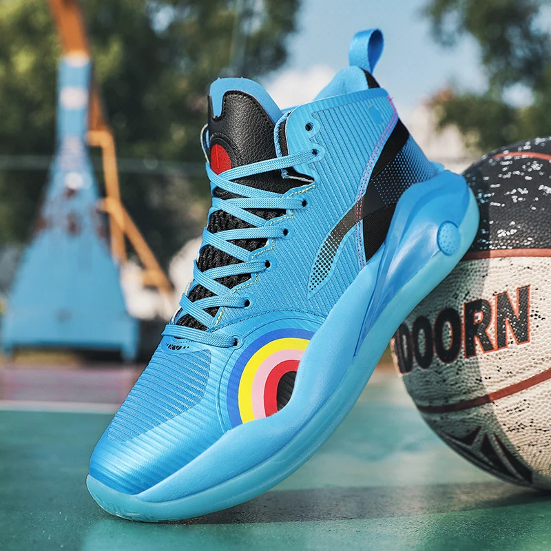 Fashion Mens Basketball Sneakers Shock-Absorbant High-top Sneakers Women Comfortable Sport Shoes Non Slip Training Sneakers
Fashion Mens Basketball Sneakers Shock-Absorbant High-top Sneakers Women Comfortable Sport Shoes Non Slip Training Sneakers