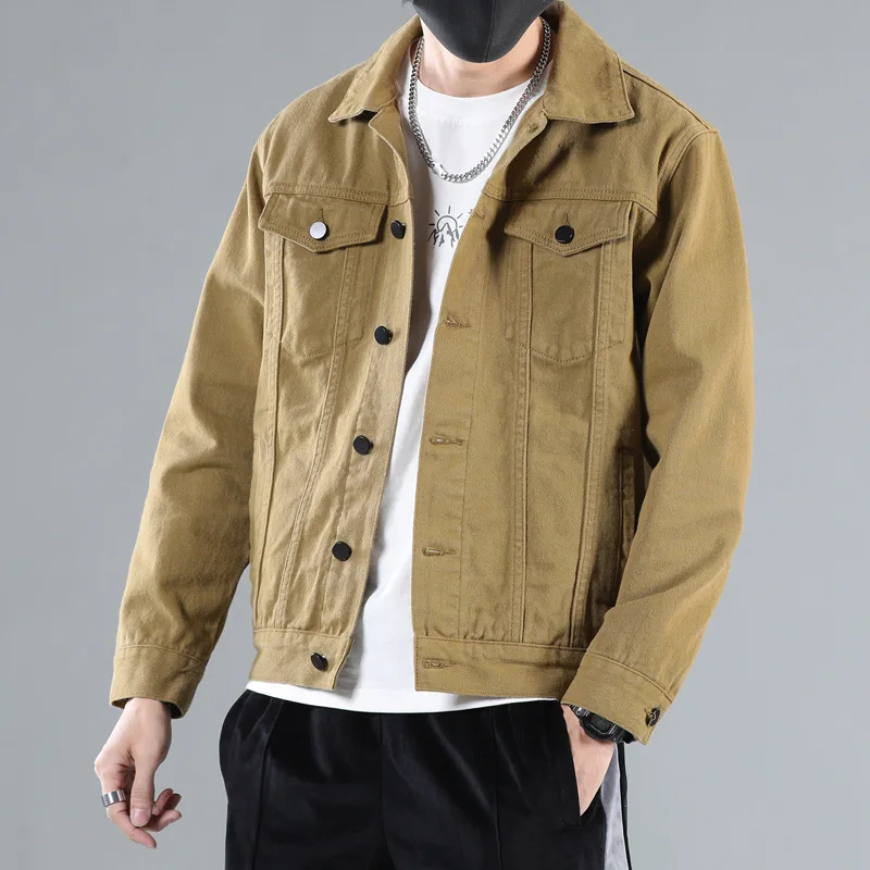 New Denim Jacket Men's Spring and Autumn Loose Leisure Korean Fashion Young Men's Clothes Fashion Brand Jacket
New Denim Jacket Men's Spring and Autumn Loose Leisure Korean Fashion Young Men's Clothes Fashion Brand Jacket