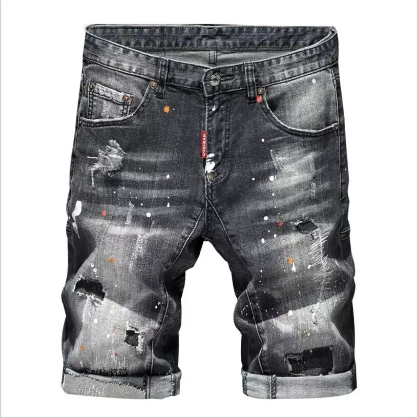 2022New Summer Denim Shorts Black Holes Short Jeans Good Quality Men Fit Casual Jeans Shorts New Fashion Male High Streetwear Je
2022New Summer Denim Shorts Black Holes Short Jeans Good Quality Men Fit Casual Jeans Shorts New Fashion Male High Streetwear Je