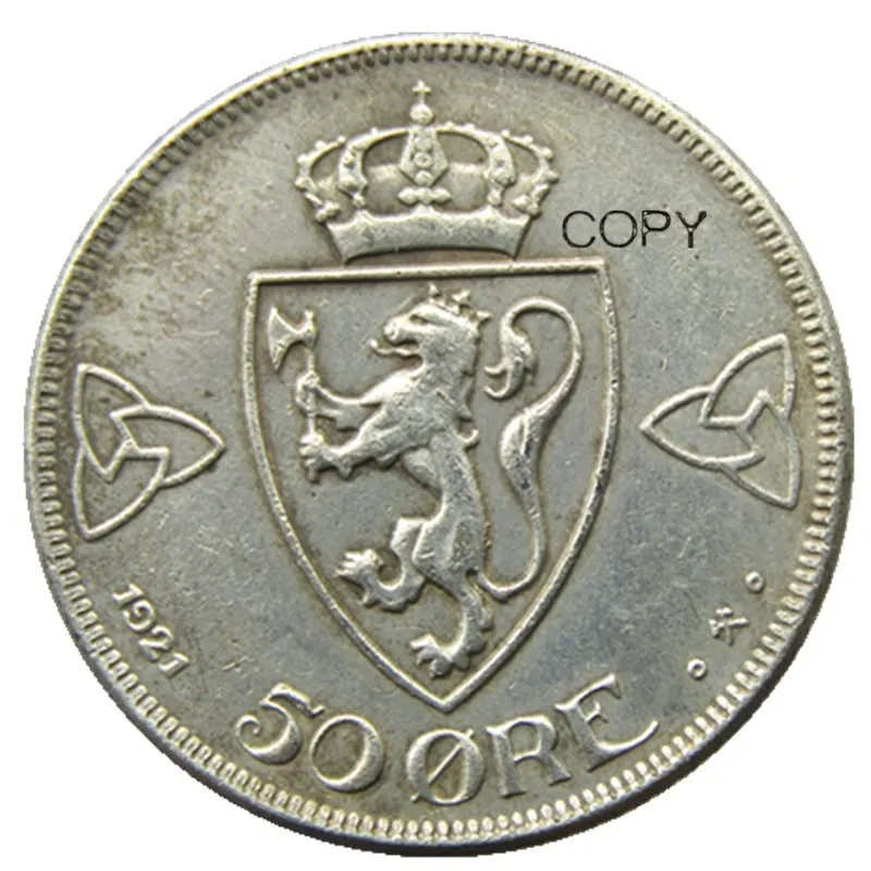 Посеребренная копия монеты Норвегия 50 Øre - Haakon VII 1921-1923
Посеребренная копия монеты Норвегия 50 Øre - Haakon VII 1921-1923