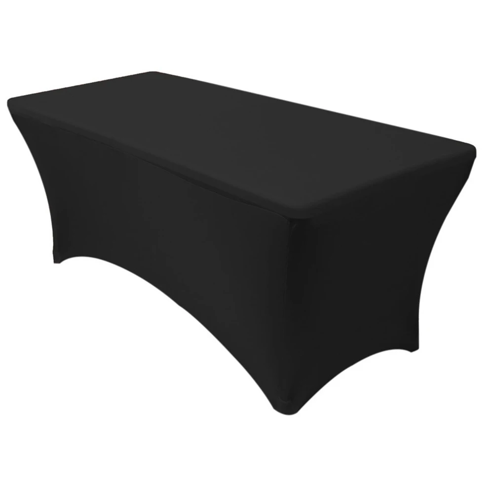 6FT 8FT Stretch Spandex Wedding Table Cover Cloth Table Tablecloth Decoration For Markets Promotional Events Trade Shows Party
6FT 8FT Stretch Spandex Wedding Table Cover Cloth Table Tablecloth Decoration For Markets Promotional Events Trade Shows Party