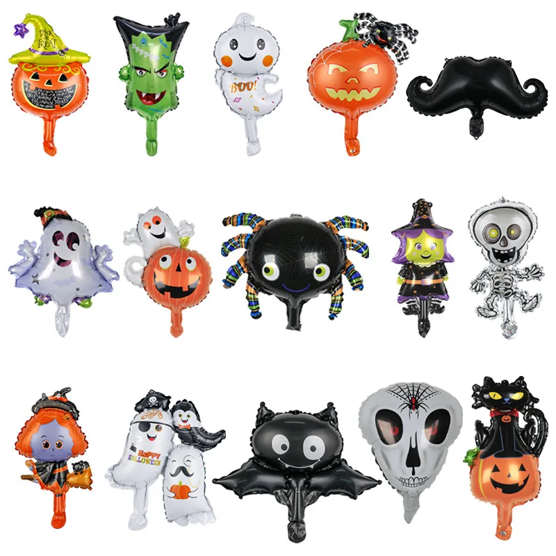 10 шт., воздушные шары-призраки на Хэллоуин, украшения, маленький паук с фольгированными шарами, надувные шары, принадлежности для Хэллоуина
10 шт., воздушные шары-призраки на Хэллоуин, украшения, маленький паук с фольгированными шарами, надувные шары, принадлежности для Хэллоуина