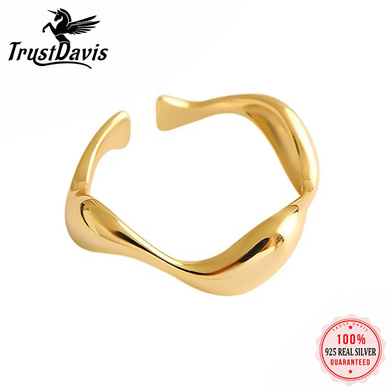 Trustdavis Sterling Silver 925 Open Ring Minimalist Irregular Design Opening Ring For Women Wedding Gift Fine Jewelry H0041
Trustdavis Sterling Silver 925 Open Ring Minimalist Irregular Design Opening Ring For Women Wedding Gift Fine Jewelry H0041