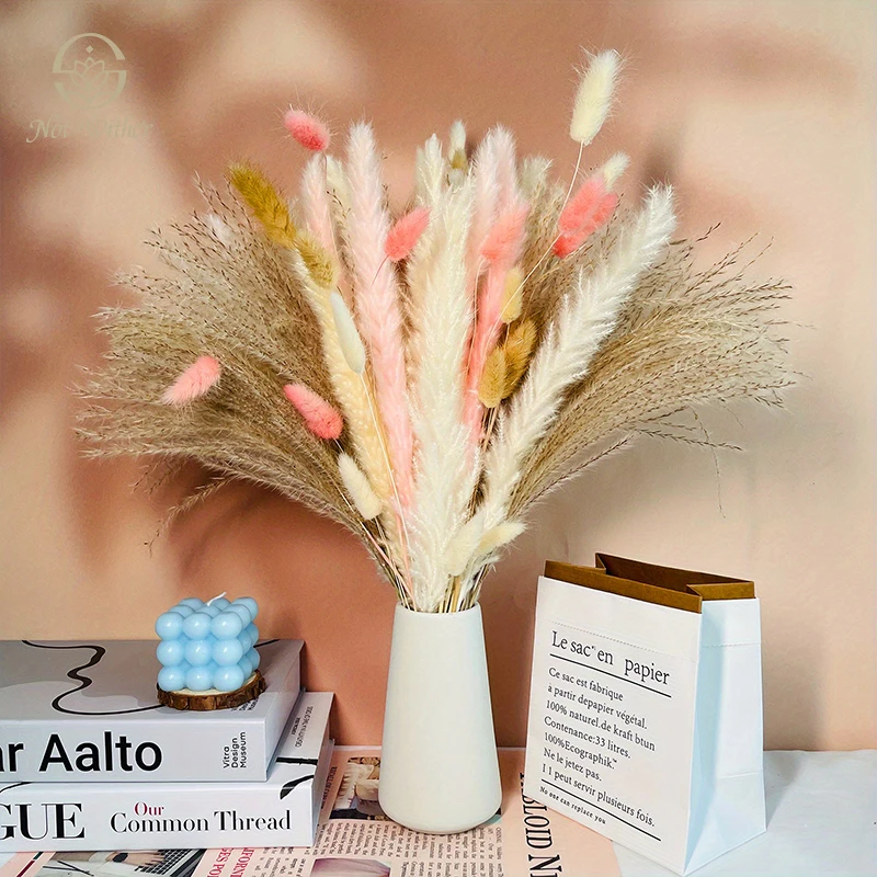 95PCS Pampas Grass Dried Flowers Decoration Natural Bouquet Boho Home Decor Living Room Bedroom Wedding Decor Artificial Plants
95PCS Pampas Grass Dried Flowers Decoration Natural Bouquet Boho Home Decor Living Room Bedroom Wedding Decor Artificial Plants