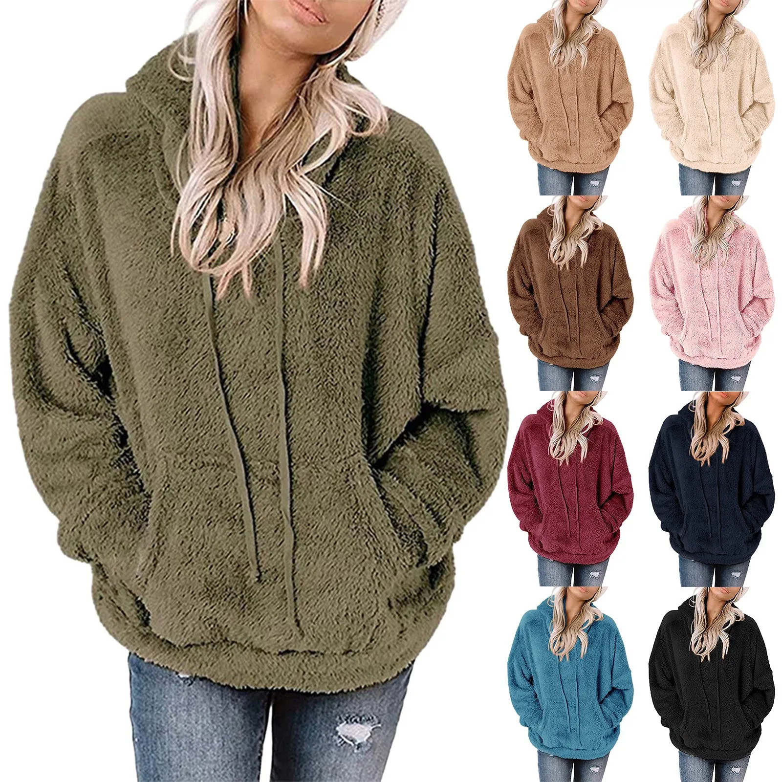 Women Hooded Sweatshirt Coat Winter Warm Wool Zipper Pockets Cotton Coat Sweatshirt Petite Yoga with Womens Zip up Sweatshirts
Women Hooded Sweatshirt Coat Winter Warm Wool Zipper Pockets Cotton Coat Sweatshirt Petite Yoga with Womens Zip up Sweatshirts