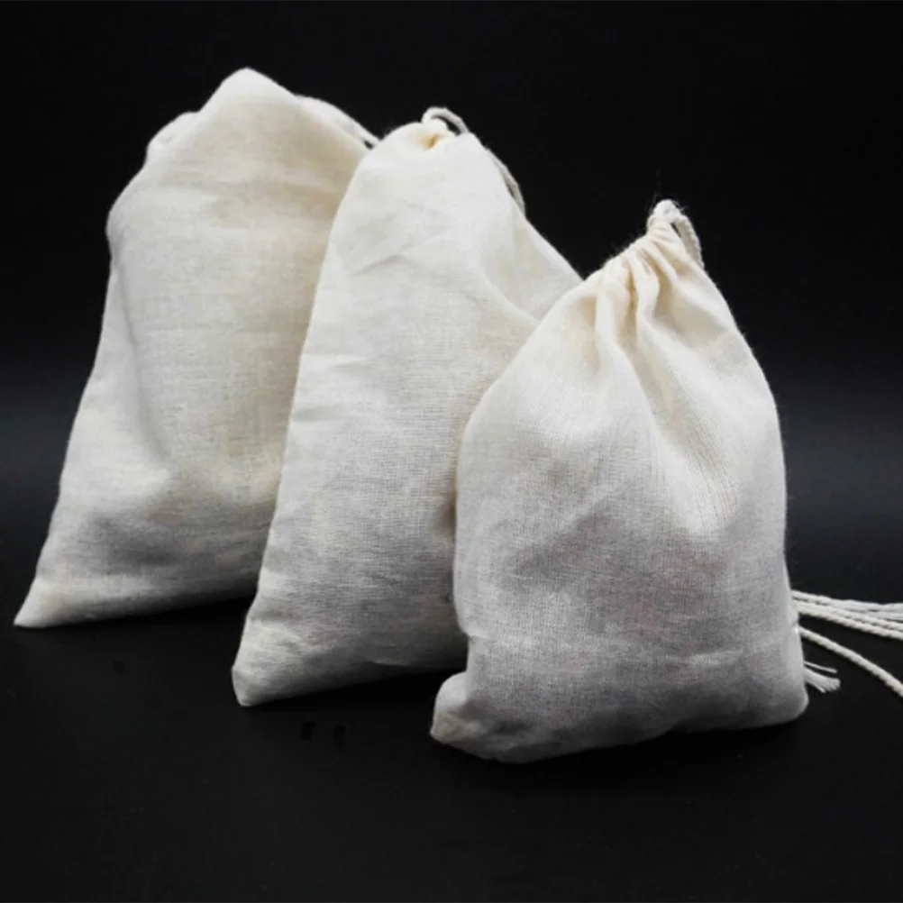 20PCS Cotton Cloth Tea Bags Drawstring Filter Empty Bag for Loose Leaf Tea Herbs - 6x8cm (White)
20PCS Cotton Cloth Tea Bags Drawstring Filter Empty Bag for Loose Leaf Tea Herbs - 6x8cm (White)
