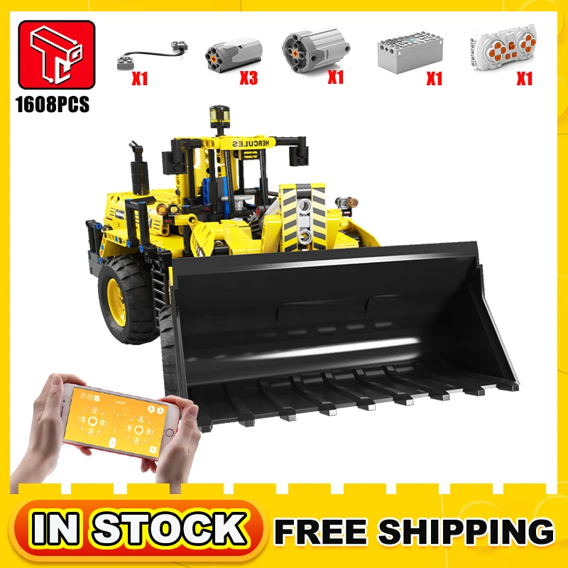 Rc The Wheel Loader Bulldozer Building Blocks App Remote Control Truck Car Model Moc Bricks Kids Toys Christmas Gifts
Rc The Wheel Loader Bulldozer Building Blocks App Remote Control Truck Car Model Moc Bricks Kids Toys Christmas Gifts