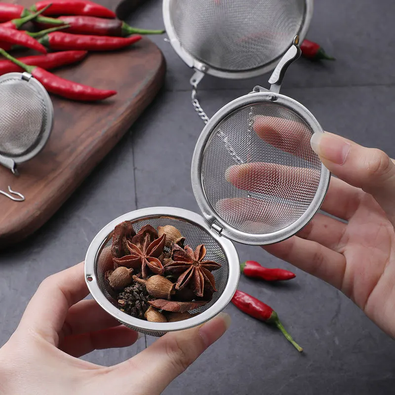 Stainless Steel Tea Infuser Sphere Locking Spice Tea Ball Strainer Mesh Infuser Tea Filter Strainers Kitchen Seasoning Ball
Stainless Steel Tea Infuser Sphere Locking Spice Tea Ball Strainer Mesh Infuser Tea Filter Strainers Kitchen Seasoning Ball