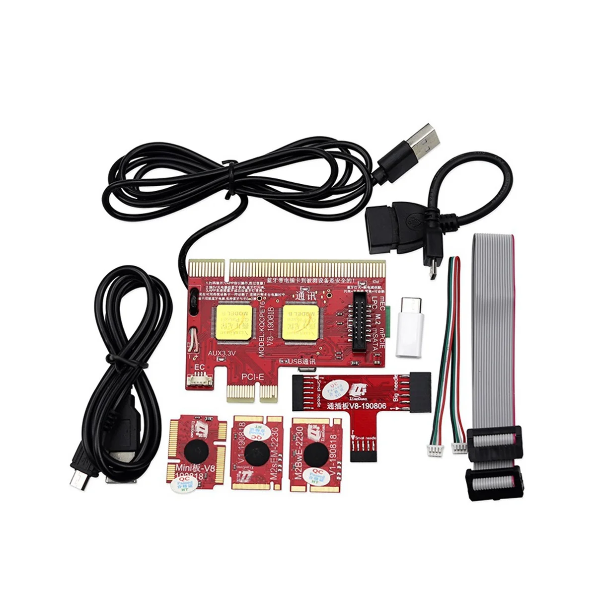 V8 Multifunction Laptop and Desktop PC Universal Post Diagnostic Test Card Debug Support PCI,PCI-E,LPC,Mini,MSATA
V8 Multifunction Laptop and Desktop PC Universal Post Diagnostic Test Card Debug Support PCI,PCI-E,LPC,Mini,MSATA