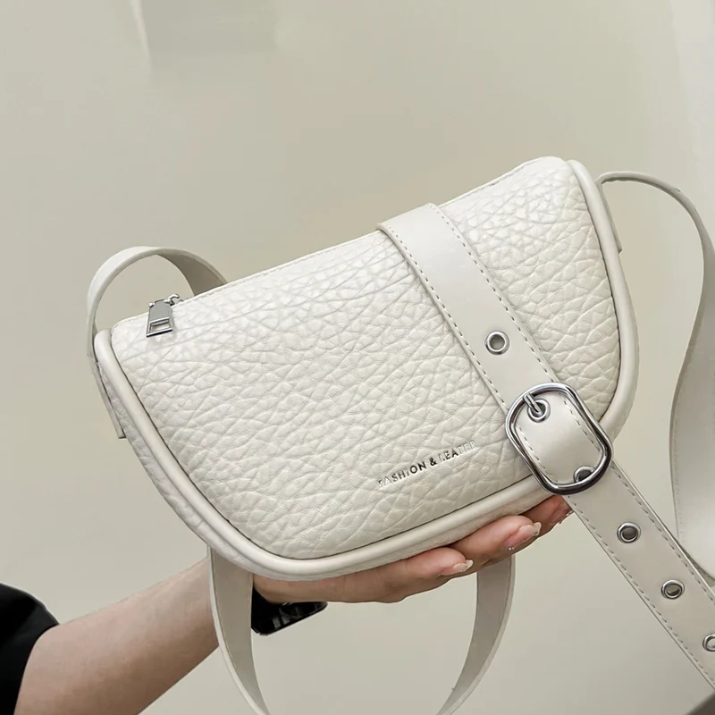 Women Semicircle Shoulder Bags Beige Crossbody Bags Designer Brand Adjustable Wide Strap Saddle Bags Girls Purses And Handbags
Women Semicircle Shoulder Bags Beige Crossbody Bags Designer Brand Adjustable Wide Strap Saddle Bags Girls Purses And Handbags