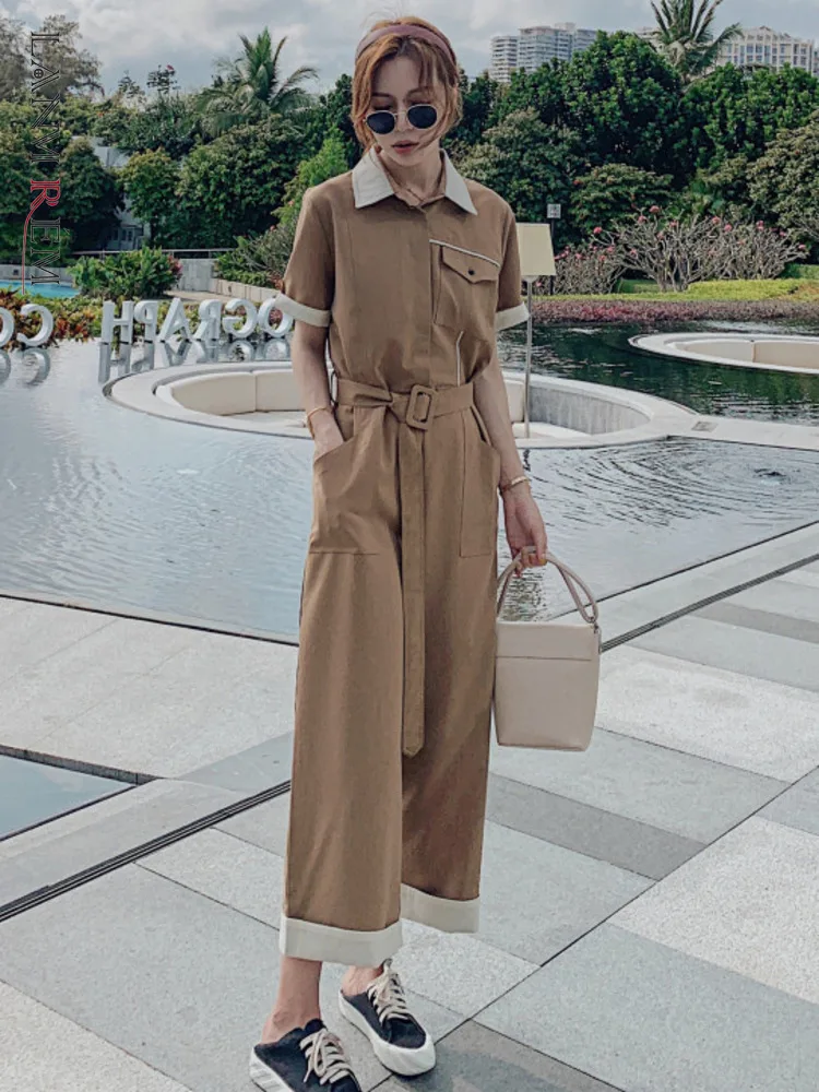 LANMREM 2022 Summer Elegant Long Jumpsuit Women Fashion Bandage Wide Leg Rompers Womens Jumpsuits Outfits For Female 2R2337
LANMREM 2022 Summer Elegant Long Jumpsuit Women Fashion Bandage Wide Leg Rompers Womens Jumpsuits Outfits For Female 2R2337