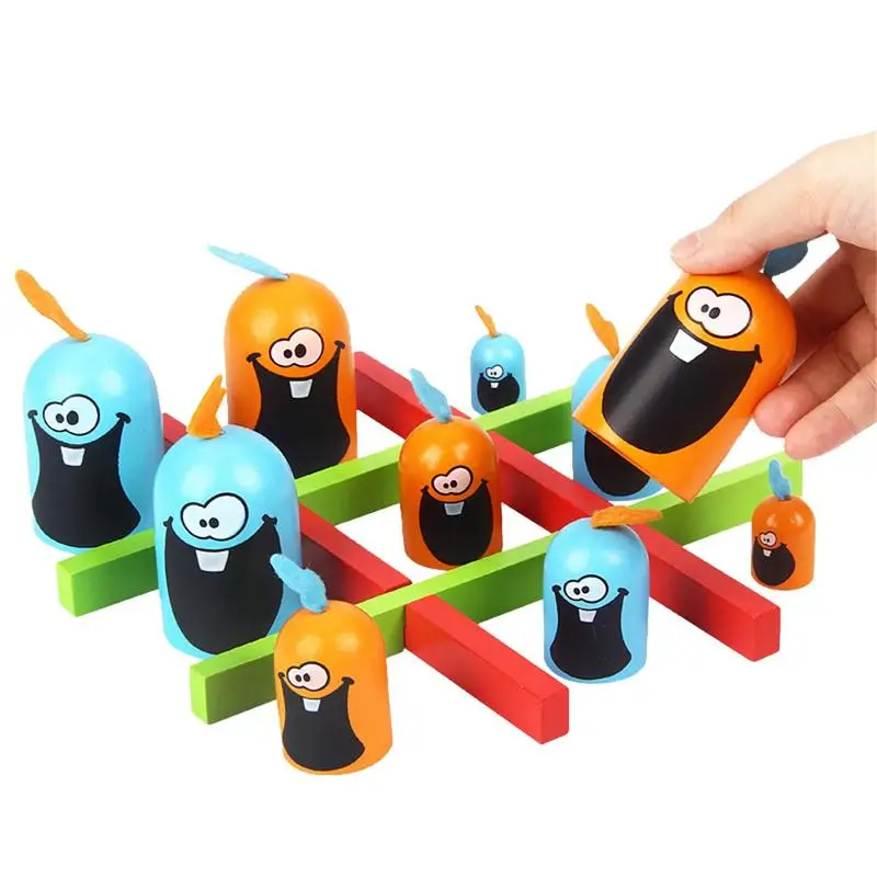 

Tic-Tac-Toe большой обед маленький гобль настольная игра родитель-ребенок интерактивные обучающие игрушки для рождественских подарков