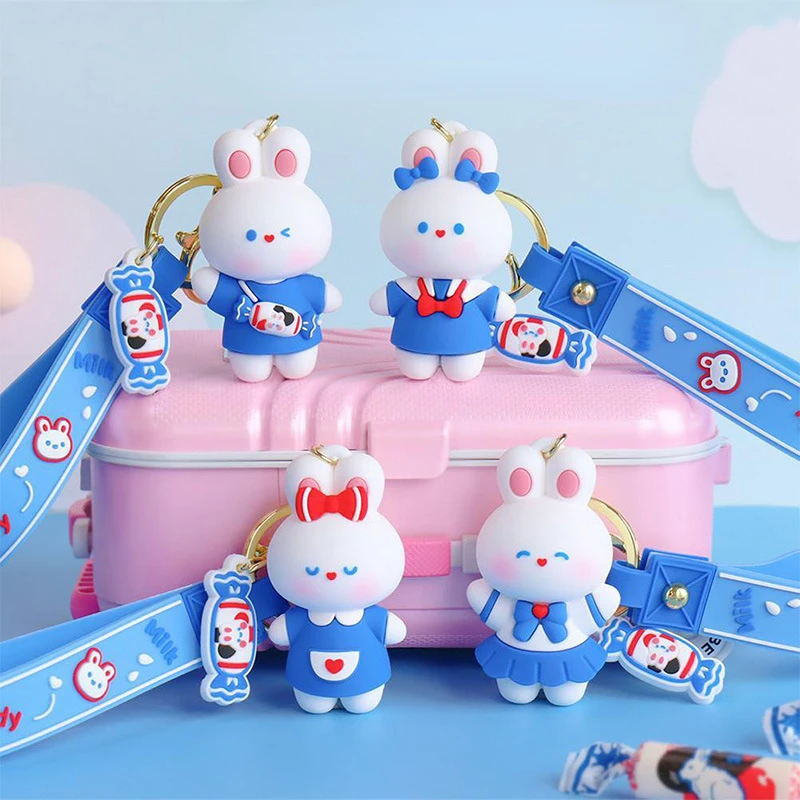 White Rabbit Creative Key Chain Cartoon Cute Key Ring Key Charm Doll Schoolbag Charm Keychain 
White Rabbit Creative Key Chain Cartoon Cute Key Ring Key Charm Doll Schoolbag Charm Keychain