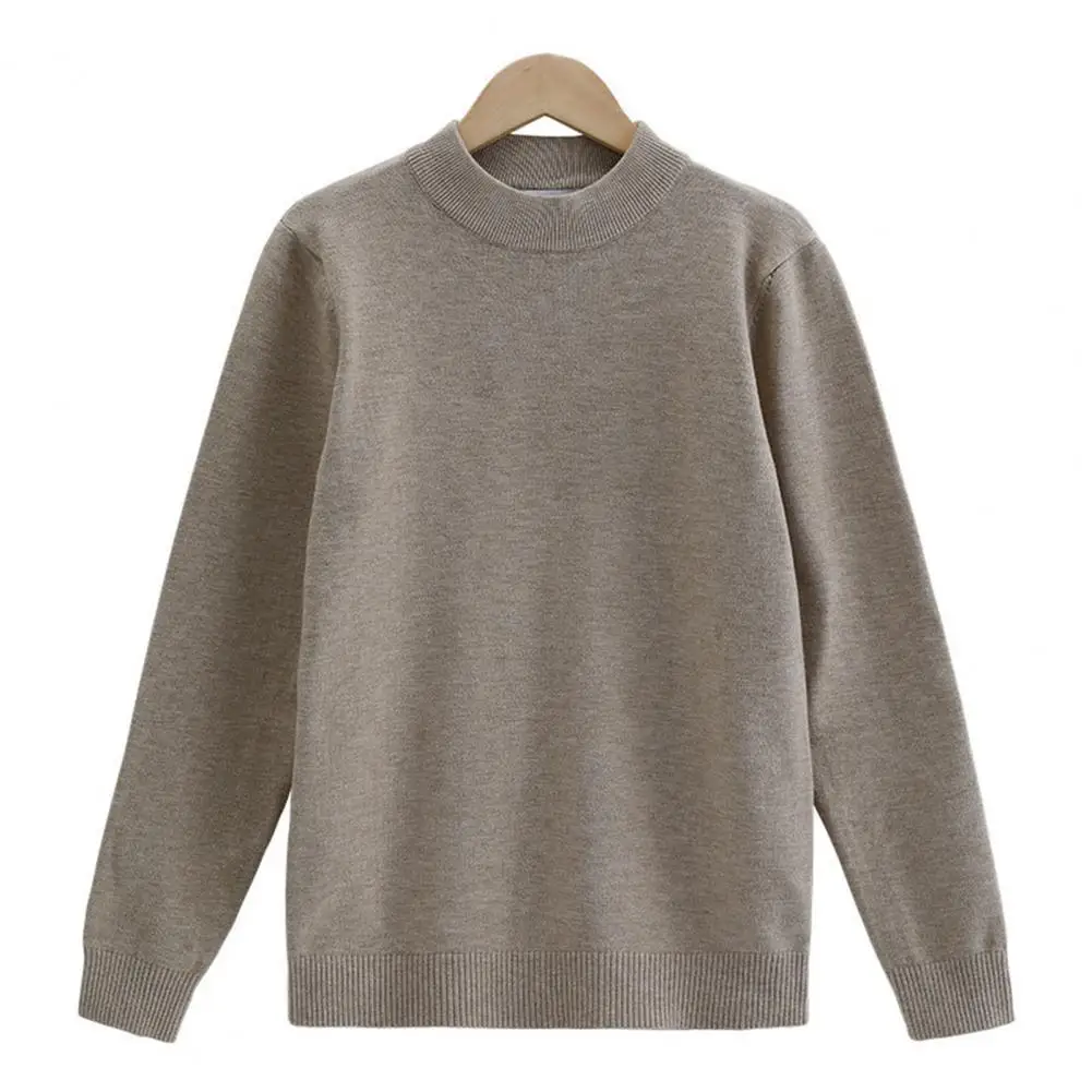 Men Sweater Solid Color Half-high Collar Long Sleeves Soft Anti-shrink Keep Warm Knitting Stretchy Autumn Base Top Daily Clothes
Men Sweater Solid Color Half-high Collar Long Sleeves Soft Anti-shrink Keep Warm Knitting Stretchy Autumn Base Top Daily Clothes