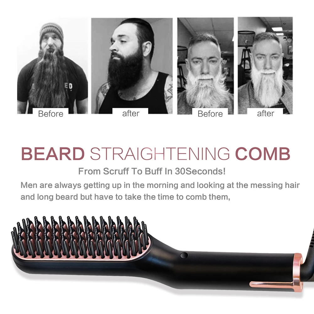 Men Beard Straightener Hot Heating Comb Women Hair Straightener Brush Hair Comb Smoothing Iron Hair Straightening Brush
Men Beard Straightener Hot Heating Comb Women Hair Straightener Brush Hair Comb Smoothing Iron Hair Straightening Brush