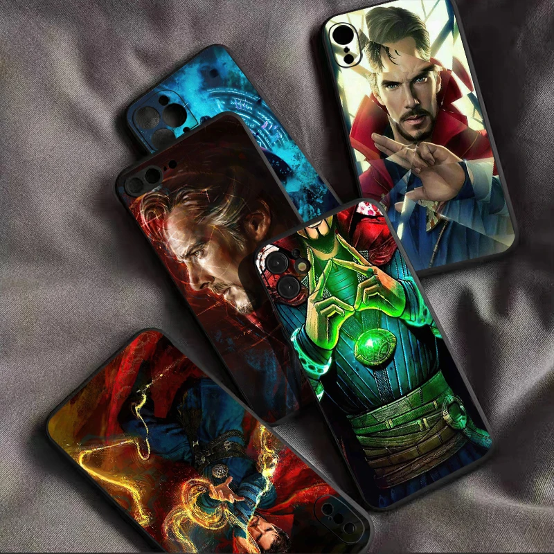 

Marvel Doctor Strange For iPhone 13 12 11 Pro Mini X XR XS Max SE 5 6 6S 7 8 Plus Phone Case Cases Back Carcasa Liquid Silicon